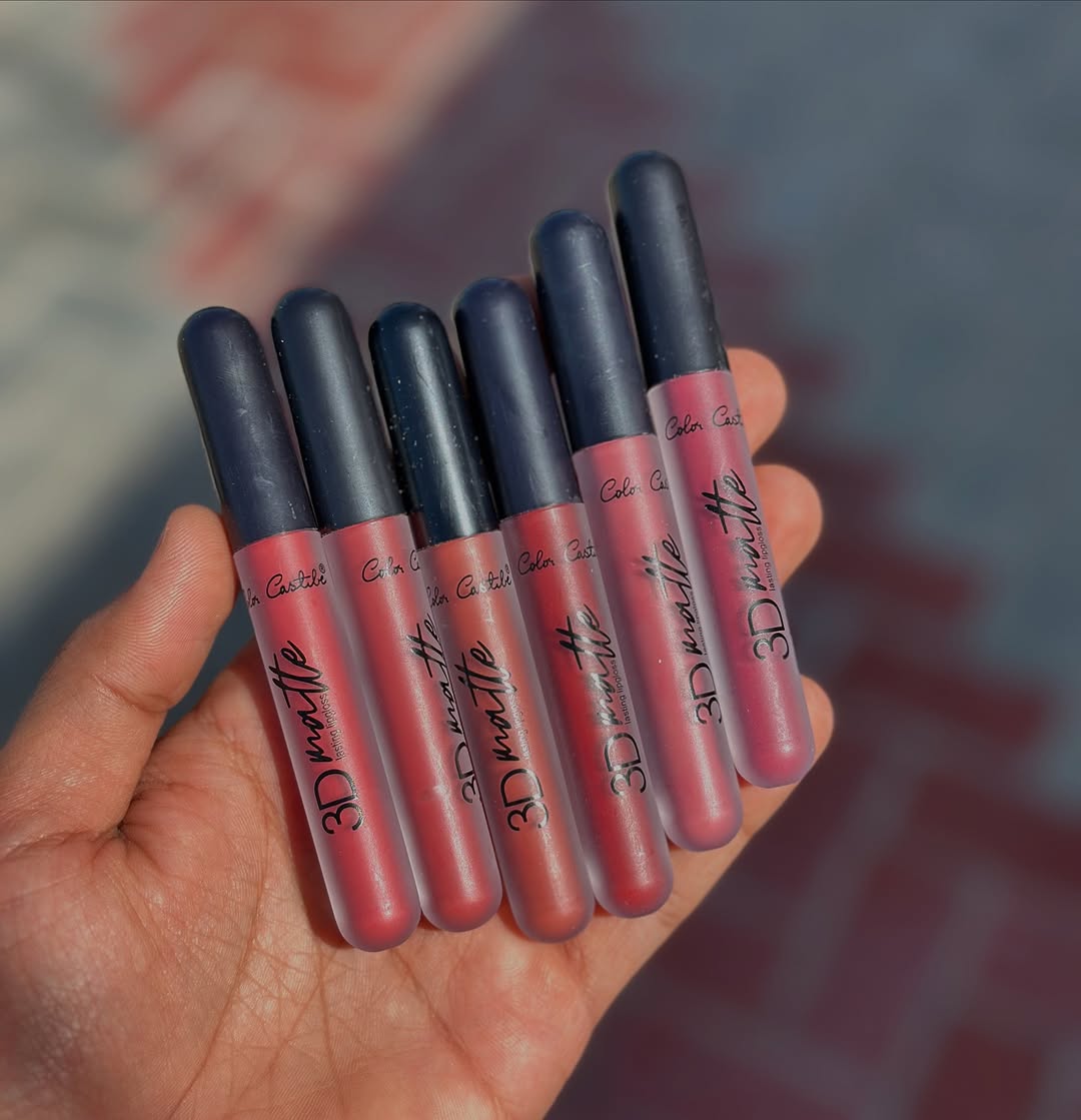 Color Castle 3D Matte Long Lasting Lipgloss [Pack of 6] | 3D