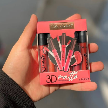 Color Castle 3D Matte Long Lasting Lipgloss [Pack of 6] | 3D