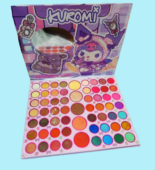 Kuromi 61-Color Eyeshadow Palette High Pigment, Matte &amp; Shimmer Shades for
