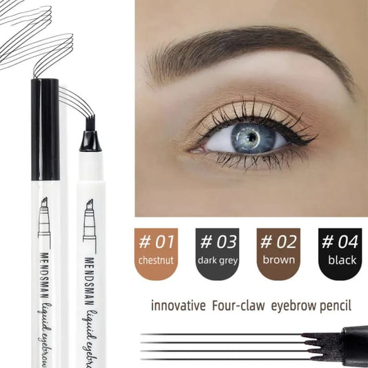 4 Tip Waterproof Eyebrow Pen | Waterproof Tattoo Tint Fine Sketch Liquid