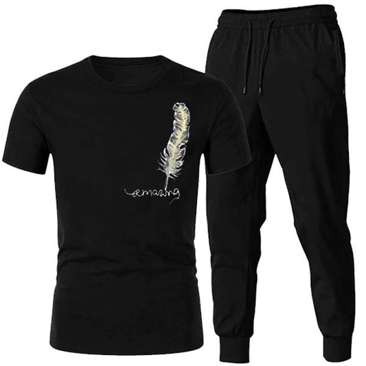 Tracksuit Amazing Trendy Smart black t shirt And Trouser For boys &amp;