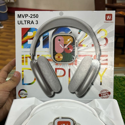 Hiwatch Ultra MVP-250 Smartwatch with Wireless Headphones Combo | Ultra 3 Series