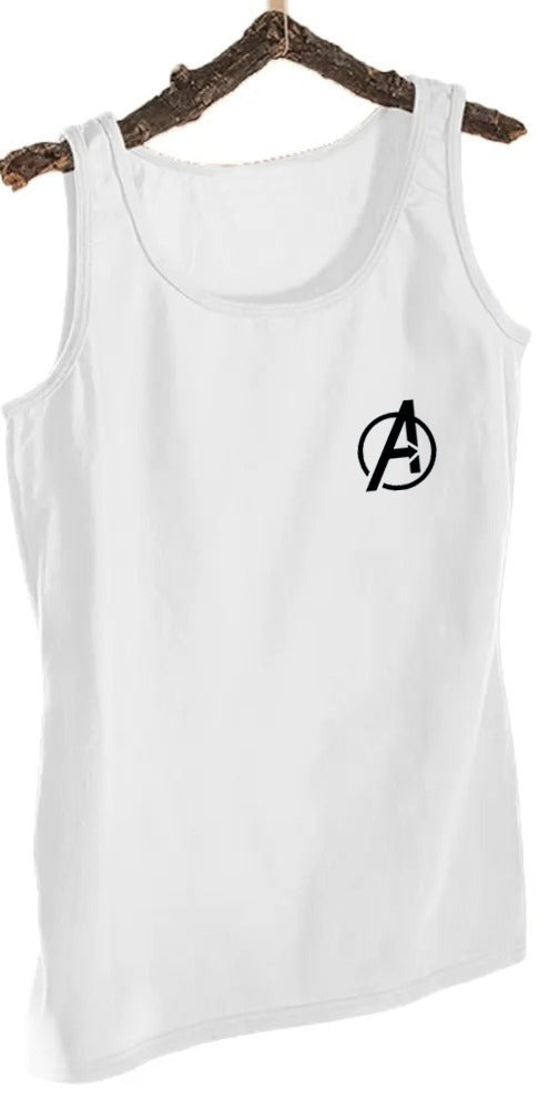 Pack of 1 Avengers Logo White Sando Jersey for Men |