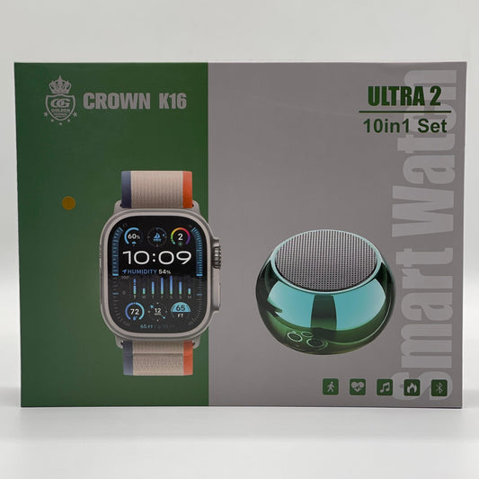 Ultra 2 - Crown K16 - Watch Bundle Includes Free P47