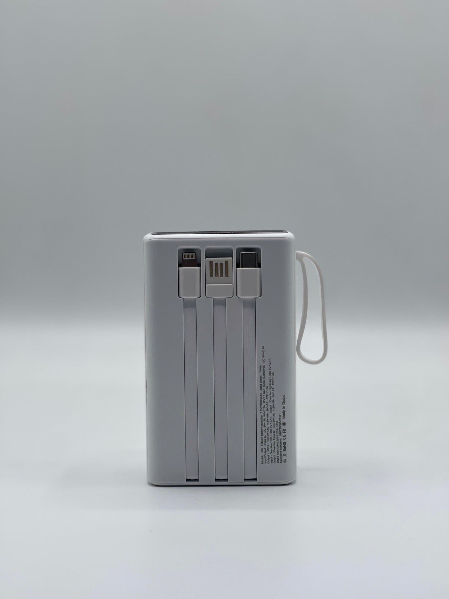 Kamal Wireless 20000Mah Power Bank With 3 Charging Cables