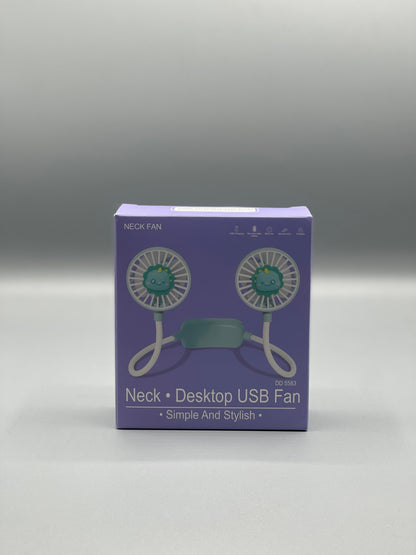 Mini Neck Fan Portable USB Rechargeable Hands-Free Wearable Cooling Fan |