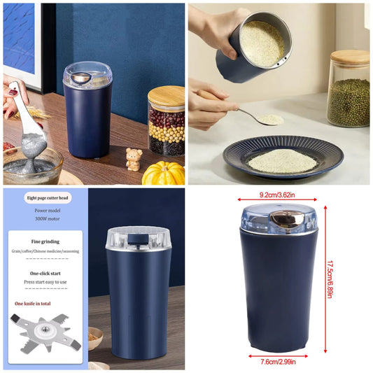 Electric Coffee Grinder &amp; Food Processor 350W Powerful Motor