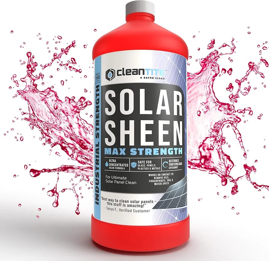 Solar Sheen Premium 200ml Solar Panel Cleaner | High-Performance, Streak-Free Cleaning