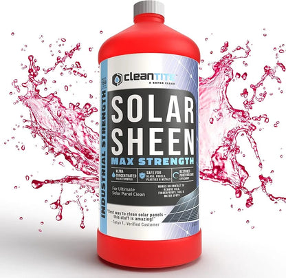 Solar Sheen Premium 200ml Solar Panel Cleaner | High-Performance, Streak-Free Cleaning