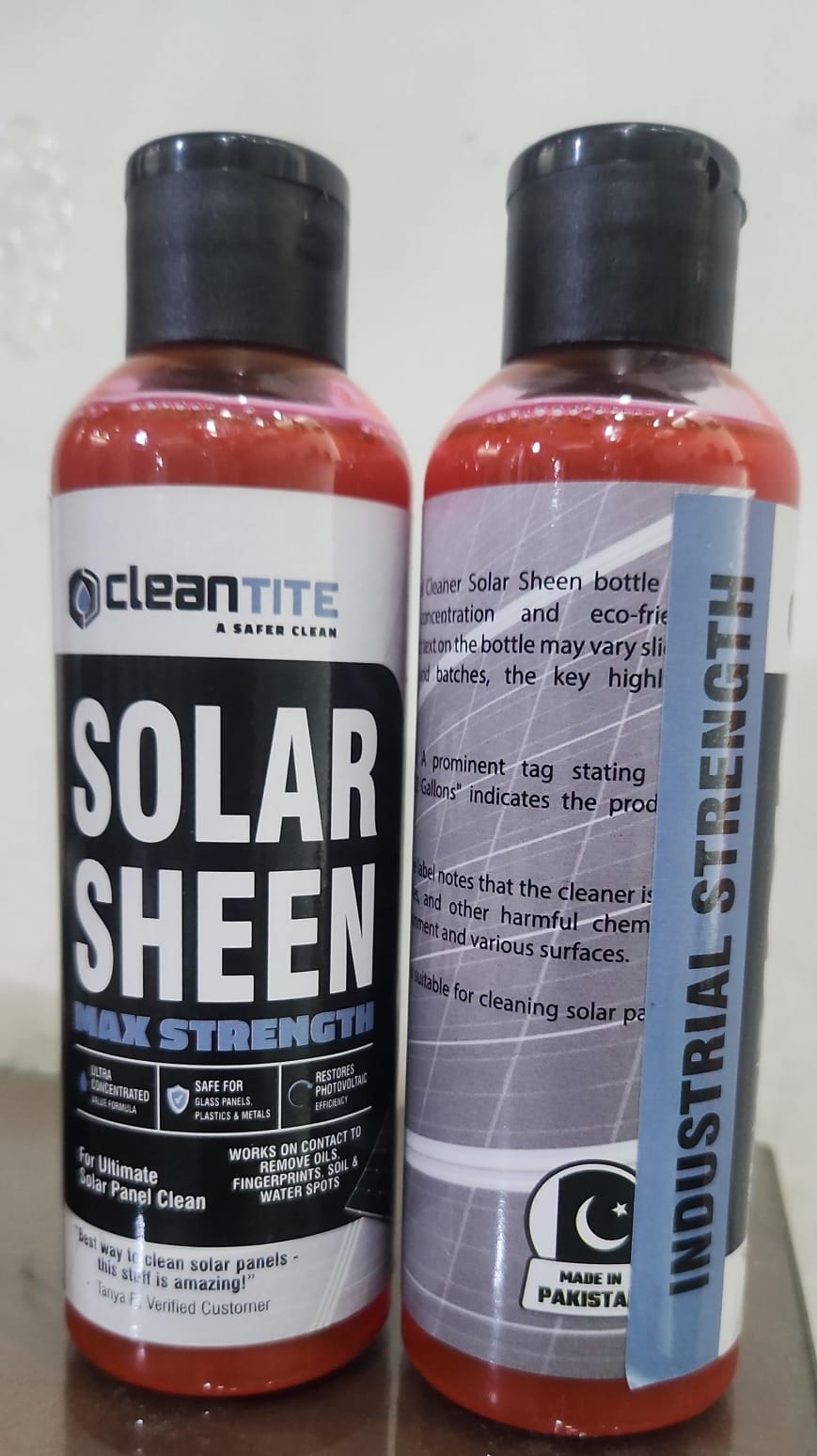 Solar Sheen Premium 200ml Solar Panel Cleaner | High-Performance, Streak-Free Cleaning
