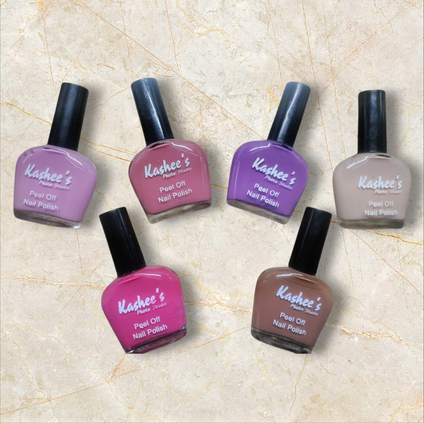 Pack Of 06 Kashee's Nail Polish - Kashee's Nail Paint For Girls