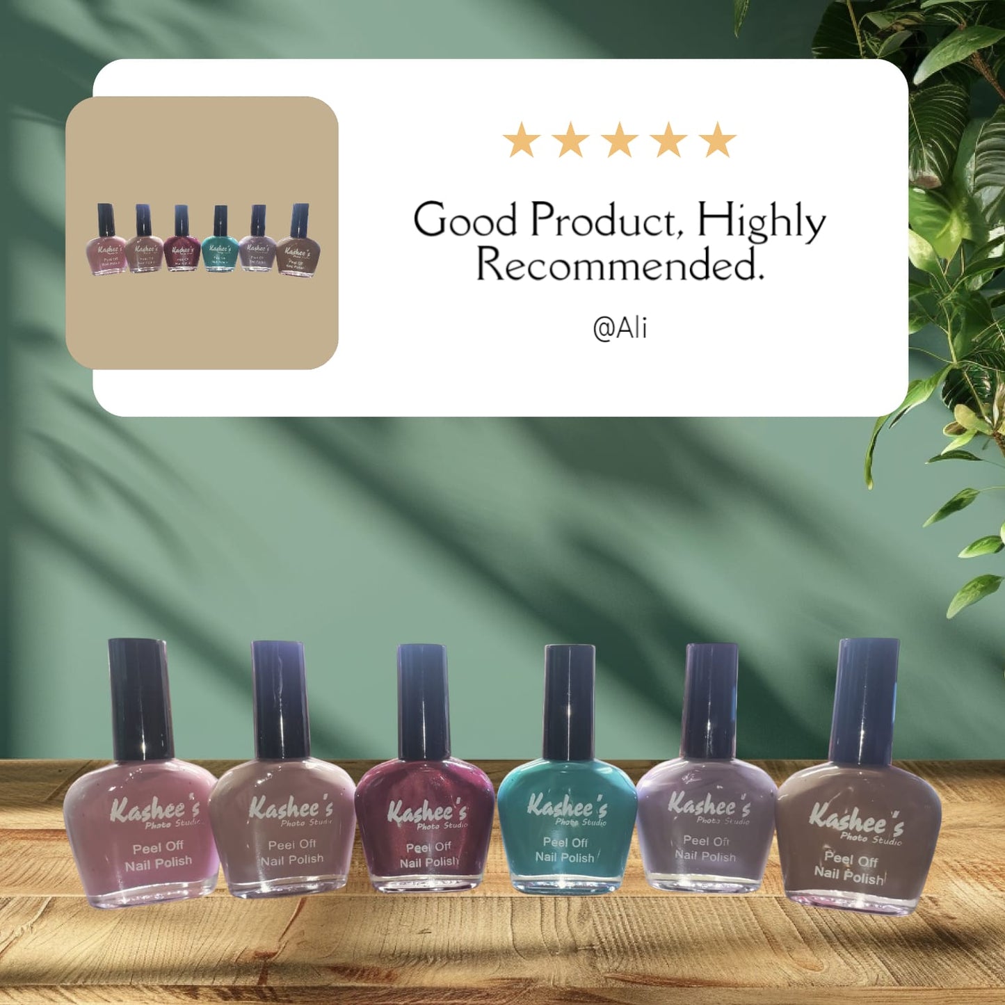 Pack Of 06 Kashee's Nail Polish - Kashee's Nail Paint For Girls