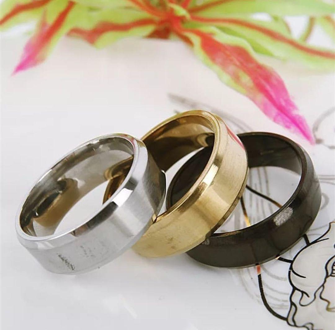Pack Of 3 gold plated &amp; silver plated band rings For