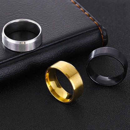 Pack Of 3 gold plated &amp; silver plated band rings For