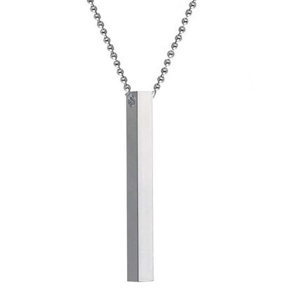 vertical bar Necklace Locket Chain for boys girls neck chain for men