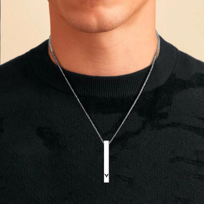 vertical bar Necklace Locket Chain for boys girls neck chain for men