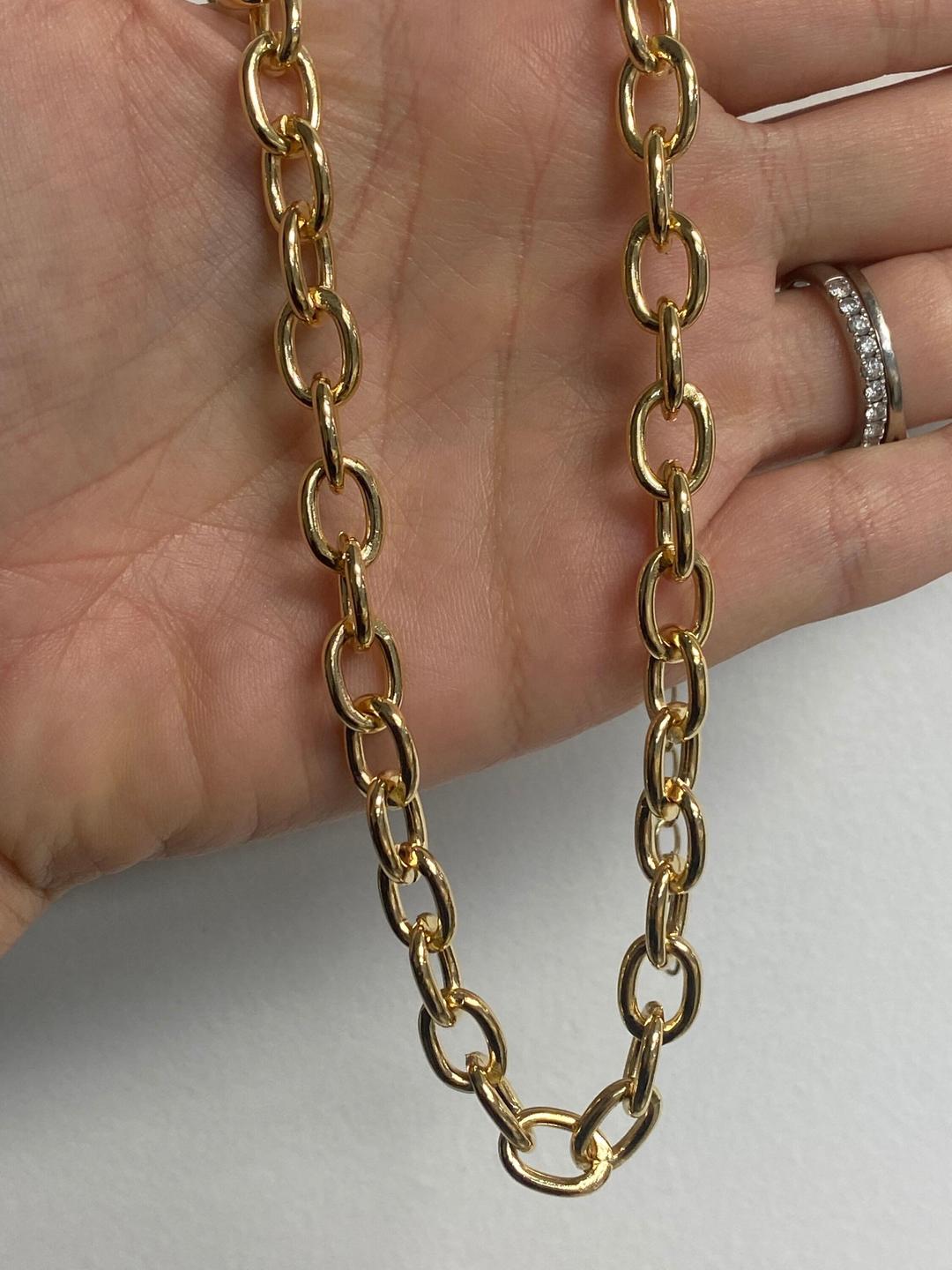 Men’s Necklace Gold Chain Urban Fashion Gold Plated Chain