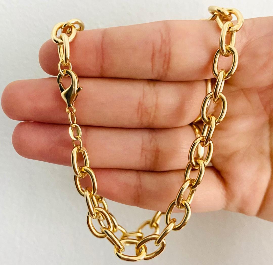 Men’s Necklace Gold Chain Urban Fashion Gold Plated Chain