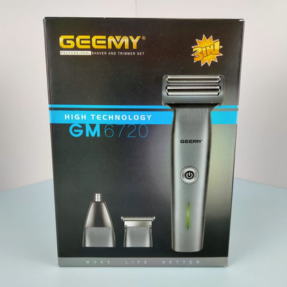 Geemy (GM7620) 3in1 Grooming Kit is rechargeable powerful trimmer for men