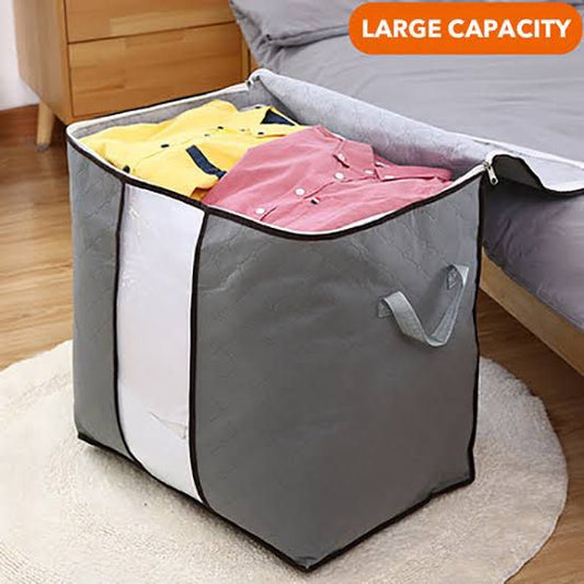 Storage Blanket Bag Organizer Folding Bag Organizer, Cloth Storage Boxes for Wardrobe