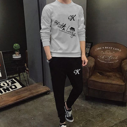 Soft and Comfortable Fabric T Shirt &amp; Trouser For Men Printed Tracksuit