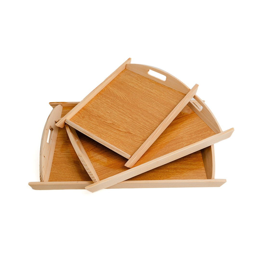 03 Pcs Set Wood Serving Tray For Kitchen | Best Quality Wooden