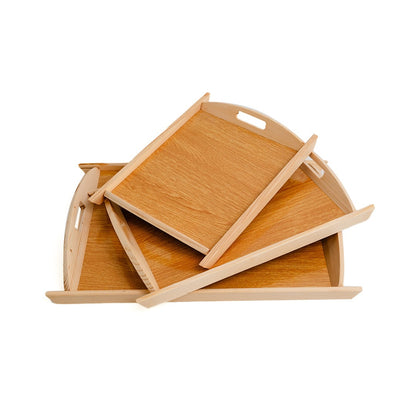 03 Pcs Set Wood Serving Tray For Kitchen | Best Quality Wooden