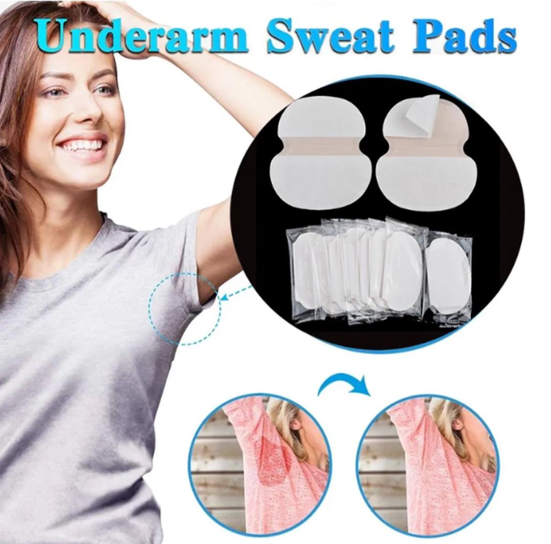 10Pcs 5 Pair Underarm Pads Dress Clothing Armpit Care Sweat Scent