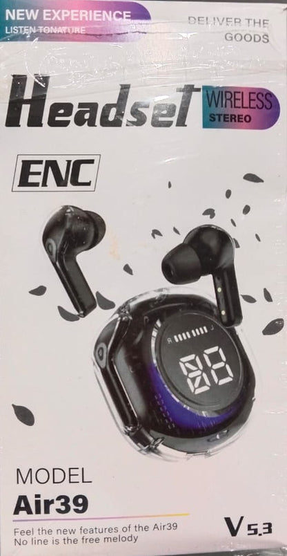 Air39 Wireless Earbuds | Bluetooth 5.3 | Clear Sound | Heavy Bass