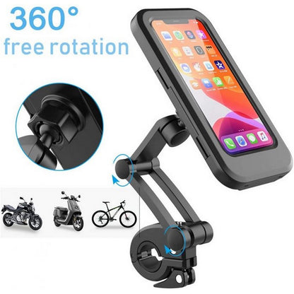 Waterproof Magnetic Bicycle Mobile Phone Holder 360° Rotation