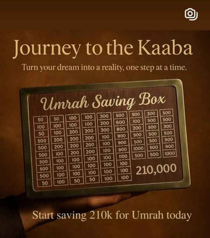 Umrah Saving Box - Box For Umrah Saving | Umrah Saving Box