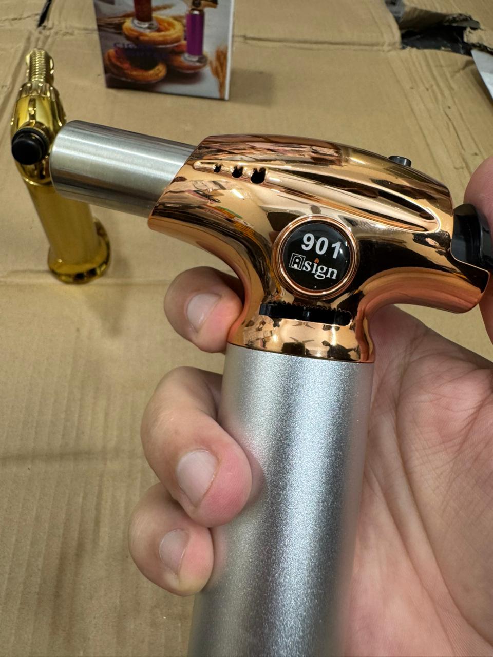 High Quality Torch Lighter for Cigar Kitchen Culinary Gas Refillable BBQ Torch