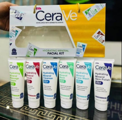 Pack of 06 CeraVe Hydrating Mineral Facial Kit | Best Quality Hydrating