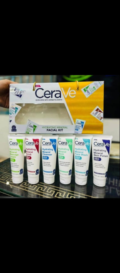 Pack of 06 CeraVe Hydrating Mineral Facial Kit | Best Quality Hydrating
