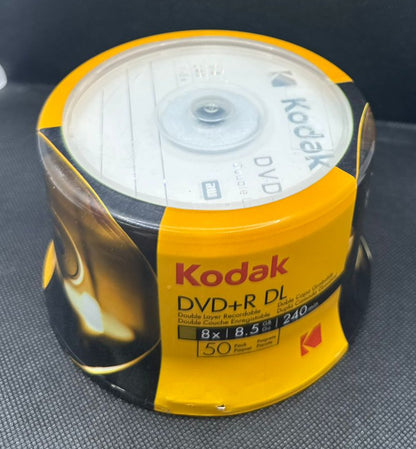 Kodak, DVD+R DL Blank Discs, Pack of 50-DiscsKodak, DVD+R DL Blank Discs