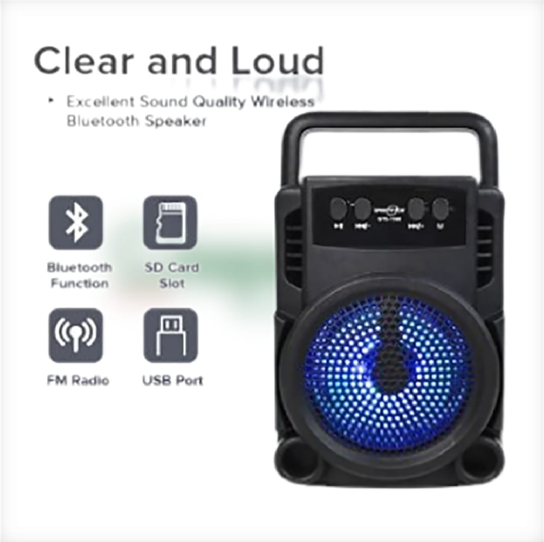 GTS 1360 Portable Rechargeable Mini Wireless Bluetooth Speaker With FM Radio USB