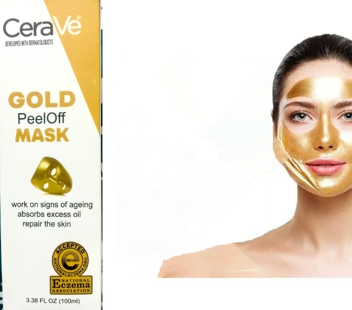 CeraVe Radiant Glow Peel-Off Gold Mask Deep Cleansing &amp; Brightening Facial
