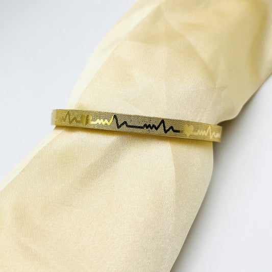 Adjustable Premium Heartbeat-Engraved Adjustable Cartier-Inspired Gold Bracelets | Best Quality Artificial Brac