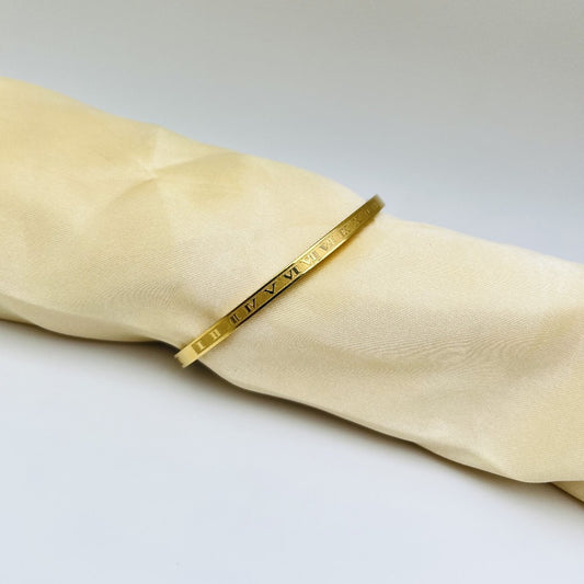 Adjustable Cartier Roman Numeral Adjustable Imported Gold Bracelet | Best Quality Artificial