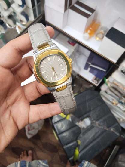 Patek Philippe Nautilus 8044 Grey Gold Tone | 3ATM Water Resistant