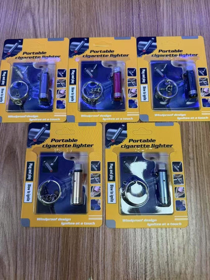 Windproof Mobile Phone Charging Lighter Outdoor USB Cigarette Lighter for Smartphones