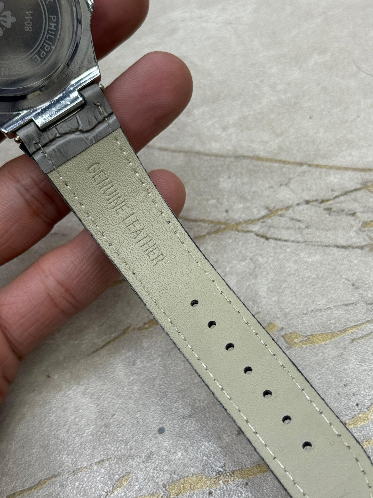 Patek Philippe Nautilus 8044 Grey Gold Tone | 3ATM Water Resistant