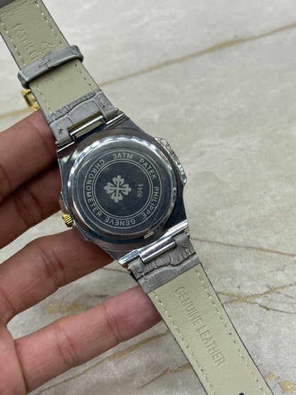 Patek Philippe Nautilus 8044 Grey Gold Tone | 3ATM Water Resistant