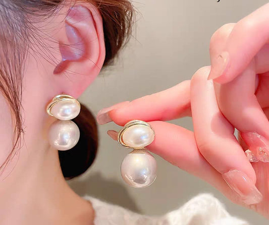 Oval Shape Marble Korean Style Earings For Women Girls Design Earring Jewelry