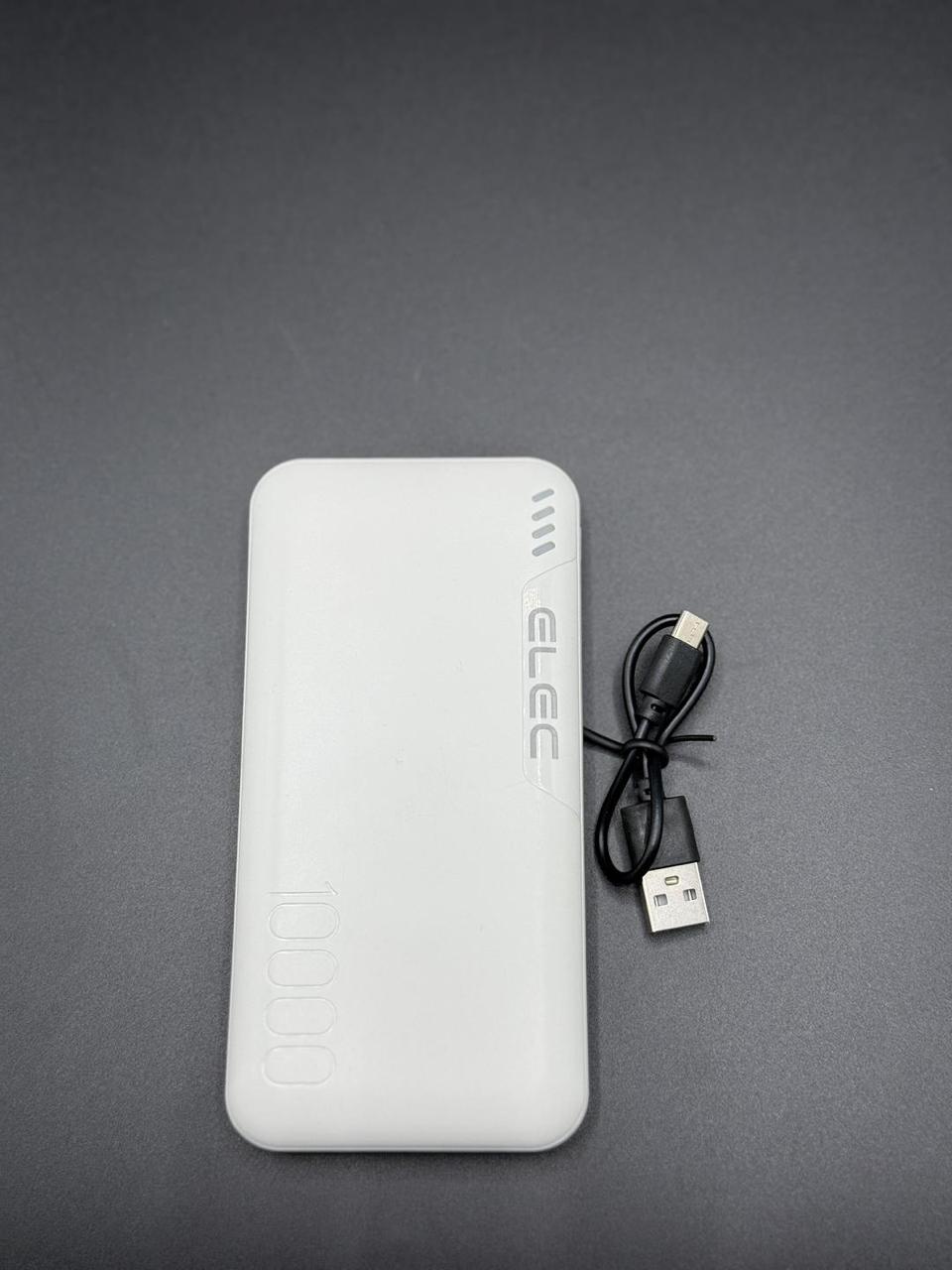 ELEC 10,000mAh Fast Charging Power Bank White | Dual Type-A &amp;
