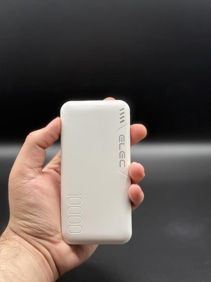ELEC 10,000mAh Fast Charging Power Bank White | Dual Type-A &amp;