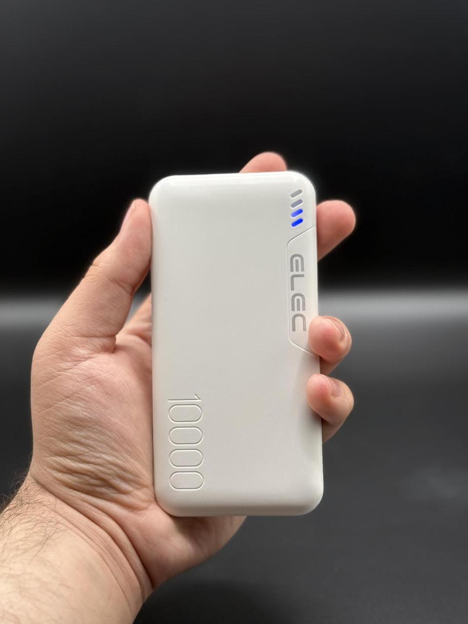 ELEC 10,000mAh Fast Charging Power Bank White | Dual Type-A &amp;