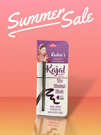 Pack Of 01 - Kashee's Black Kajal Pencil - Kajal Pencil For
