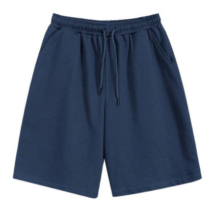 Men’s Navy Blue Jersey Shorts Comfortable Casual Wear