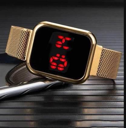 Touch LED Magnet Watch Fashion Casual Sports Men's Watch Touch Smart LED